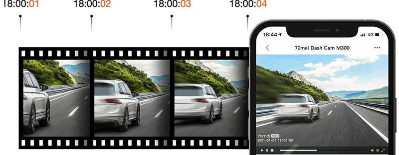 Видеорегистратор 70mai Dash Cam M300 Розовое золото - 5 Видеорегистратор 70mai Dash Cam M300 Розовое золото - 5
