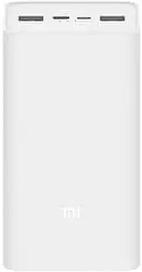 Внешний аккумулятор Xiaomi Mi Power Bank 3 PB3018ZM 30000mAh (белый)