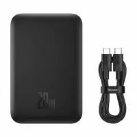 Внешний аккумулятор Baseus Magnetic Wireless PPCX020001 6000mAh (черный) Внешний аккумулятор Baseus Magnetic Wireless PPCX020001 6000mAh (черный)