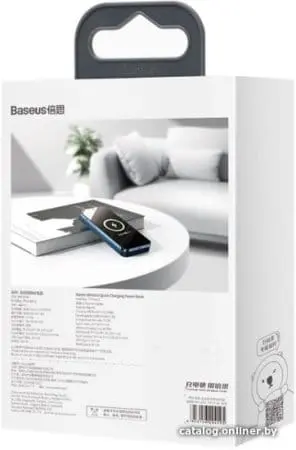 Внешний аккумулятор Baseus Magnetic wireless PPCXW10 10000mAh (черный)