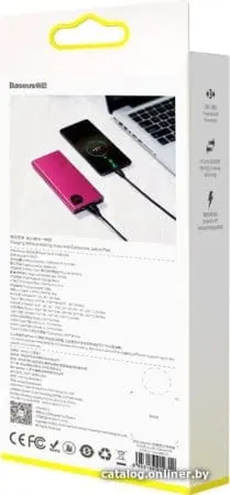Внешний аккумулятор Baseus Adaman Metal Digital Display PPIMDA-B09 10000mAh (розовый)