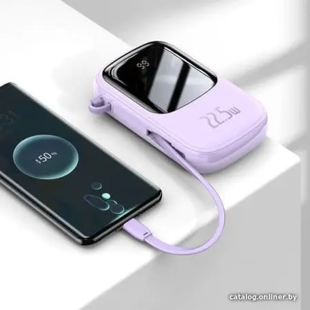 Внешний аккумулятор Baseus Qpow Digital Display PPQD-I05 20000mAh (фиолетовый)