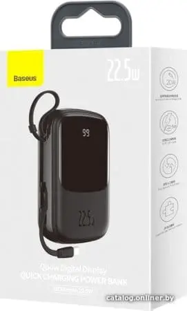 Внешний аккумулятор Baseus Qpow Digital Display PPQD-I01 20000mAh (черный)