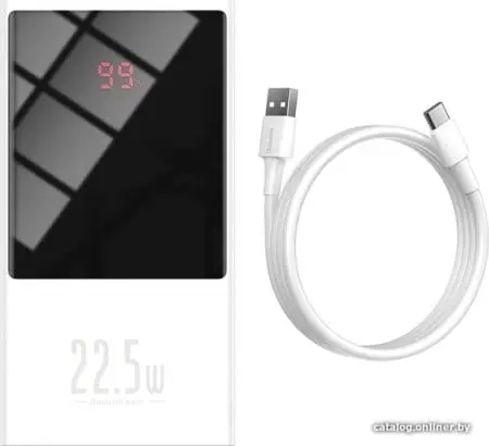 Внешний аккумулятор Baseus Super Mini Digital Display PPMN-B02 20000mAh (белый)