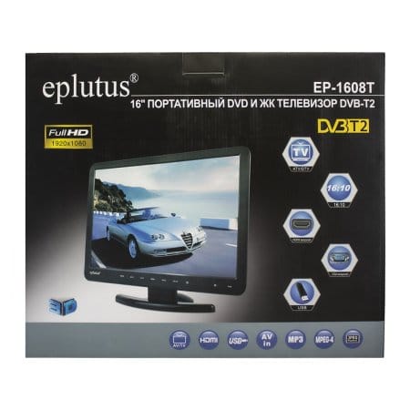 Портативный телевизор Eplutus EP-1608T Портативный телевизор Eplutus EP-1608T