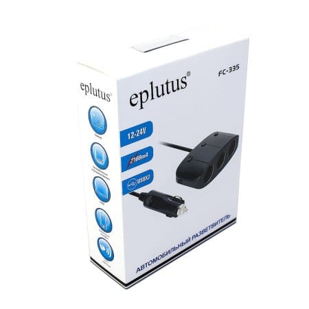 Разветвитель прикуривателя Eplutus FC335 Разветвитель прикуривателя Eplutus FC335