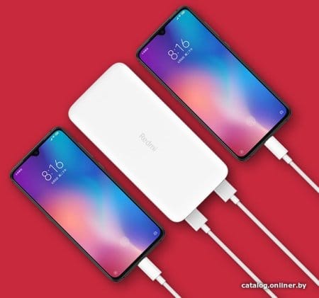 Внешний аккумулятор Xiaomi Redmi Power Bank 20000mAh (белый, международная версия) Внешний аккумулятор Xiaomi Redmi Power Bank 20000mAh (белый, международная версия)