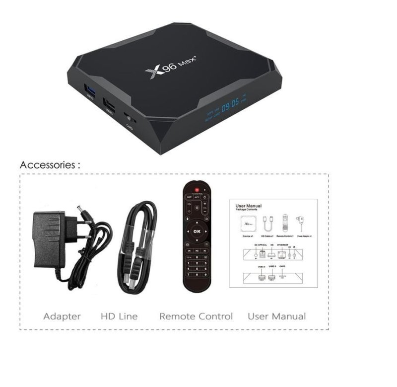 Смарт-приставка X96 Max Plus Ultra 4/32 GB Смарт-приставка X96 Max Plus Ultra 4/32 GB