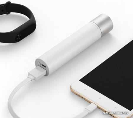 Внешний аккумулятор Xiaomi Mi Power Bank Flashlight 3350mAh (белый) Внешний аккумулятор Xiaomi Mi Power Bank Flashlight 3350mAh (белый)