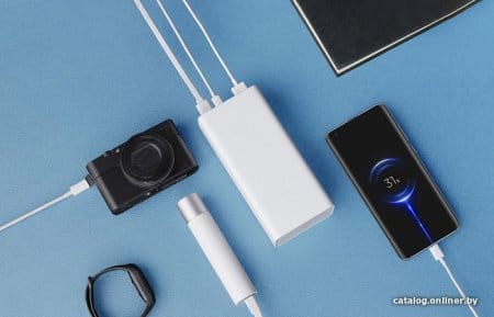 Внешний аккумулятор Xiaomi Mi Power Bank 3 PB3018ZM 30000mAh (белый) Внешний аккумулятор Xiaomi Mi Power Bank 3 PB3018ZM 30000mAh (белый)