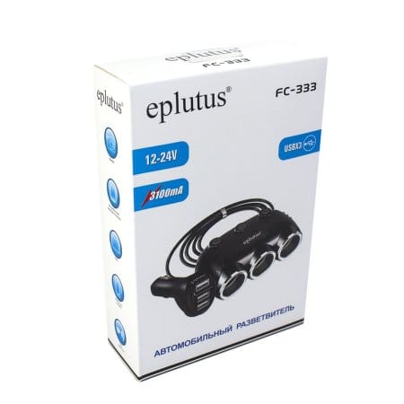 Разветвитель прикуривателя Eplutus FC333 Разветвитель прикуривателя Eplutus FC333