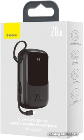 Внешний аккумулятор Baseus Qpow Digital Display PPQD-HXX 20000mAh Внешний аккумулятор Baseus Qpow Digital Display PPQD-HXX 20000mAh