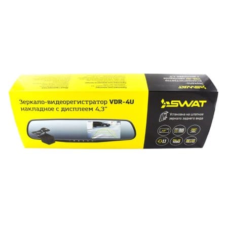 Видеорегистратор зеркало Swat VDR-4U Видеорегистратор зеркало Swat VDR-4U