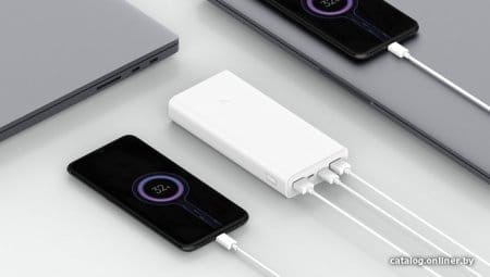 Внешний аккумулятор Xiaomi Mi Power Bank 3 PLM18ZM USB-C 20000mAh (белый) Внешний аккумулятор Xiaomi Mi Power Bank 3 PLM18ZM USB-C 20000mAh (белый)