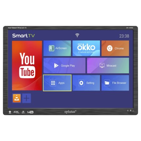 Портативный телевизор Eplutus EP-1590S SmartTV Портативный телевизор Eplutus EP-1590S SmartTV