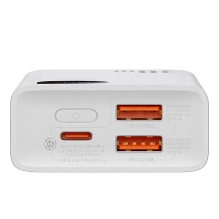 Внешний аккумулятор Baseus Adaman2 Digital Display Fast Charge 10000mAh 30W (белый) Внешний аккумулятор Baseus Adaman2 Digital Display Fast Charge 10000mAh 30W (белый)