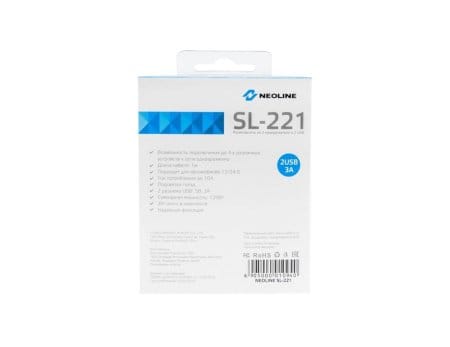 Разветвитель прикуривателя Neoline SL221 Разветвитель прикуривателя Neoline SL221