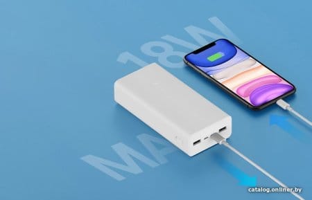 Внешний аккумулятор Xiaomi Mi Power Bank 3 PB3018ZM 30000mAh (белый) Внешний аккумулятор Xiaomi Mi Power Bank 3 PB3018ZM 30000mAh (белый)