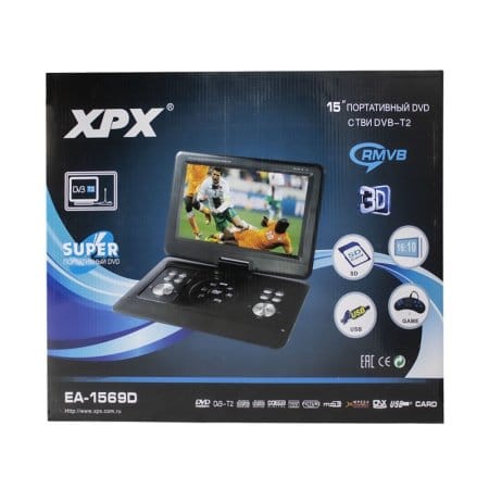 Портативный DVD XPX EA-1569L Портативный DVD XPX EA-1569L