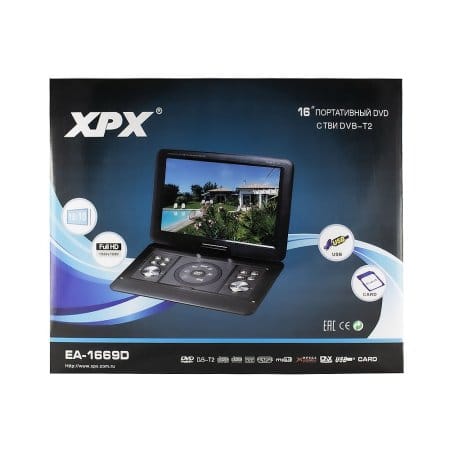 Портативный DVD XPX EA-1669D Портативный DVD XPX EA-1669D